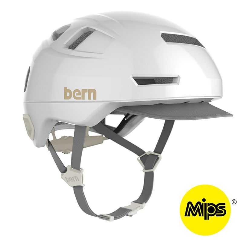 bern ヘルメット ホワイト OGK Kabuto BERN バーン NINO ニーノ Matte White Racing Stripe
